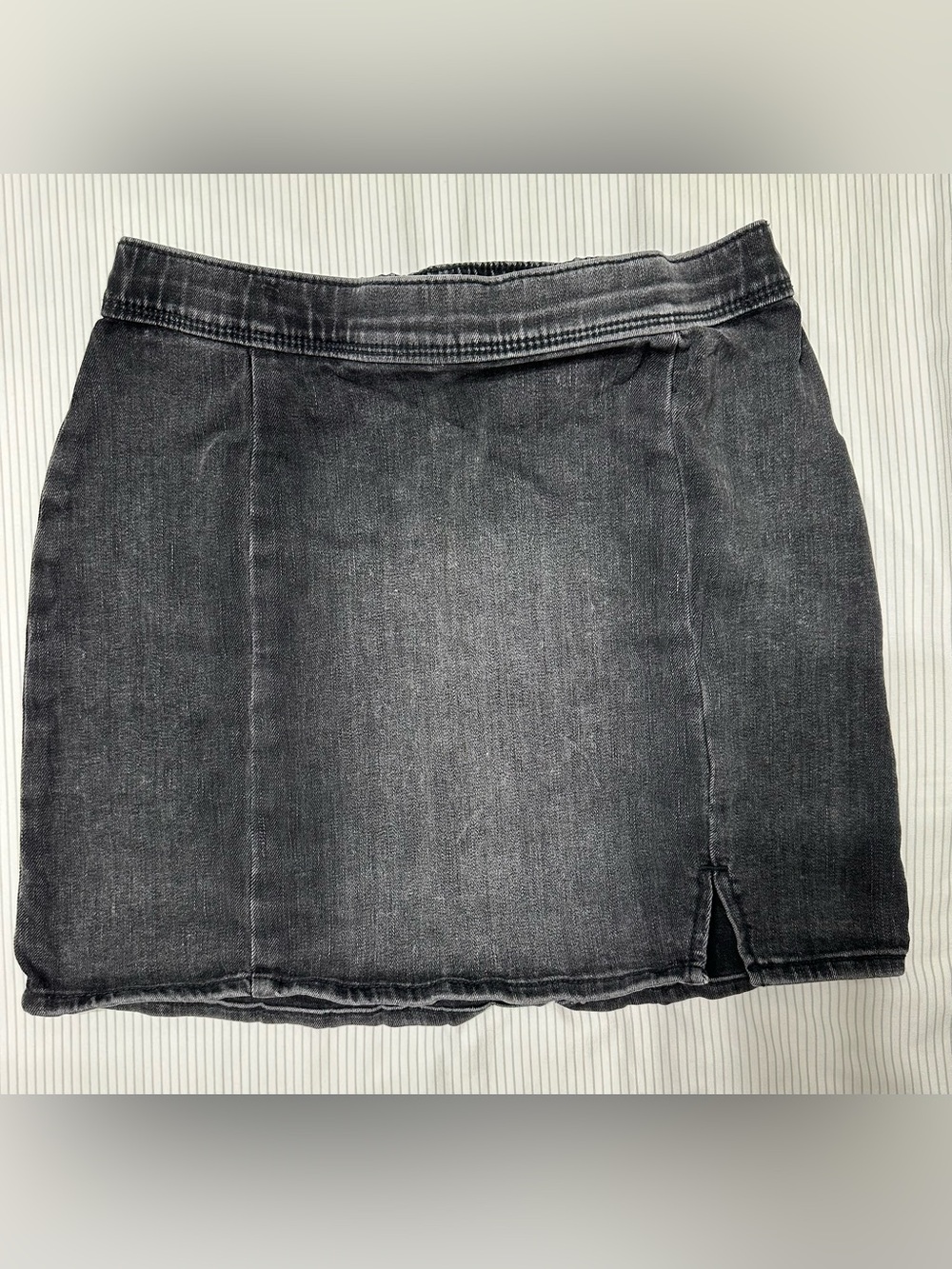 Abercrombie kids Black Denim Skirt with Front Slit